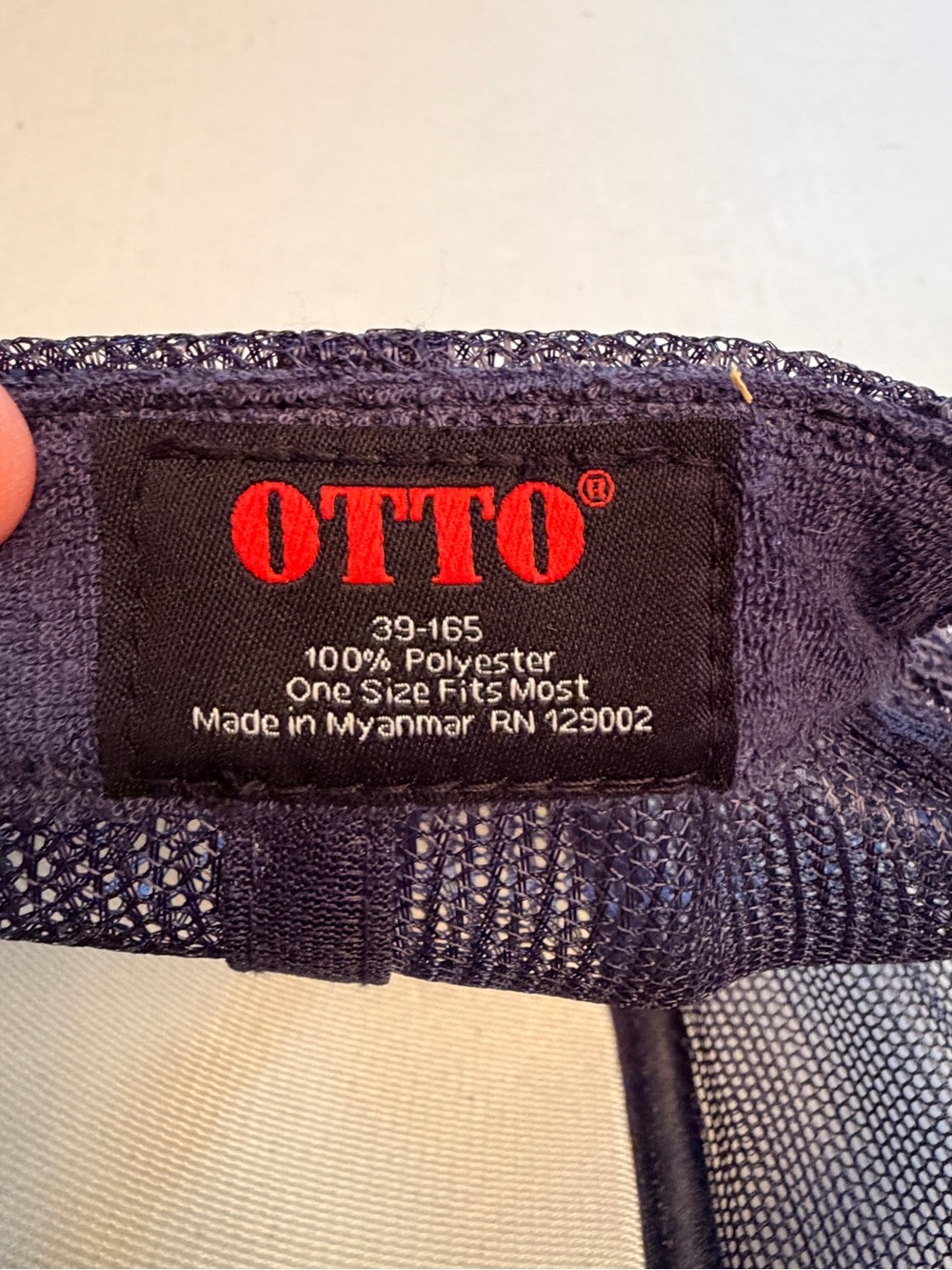 NWOT ALOHA Collection Trucker Snapback Hat Blue Otto Brand Mesh Back Unisex - Picture 8 of 9